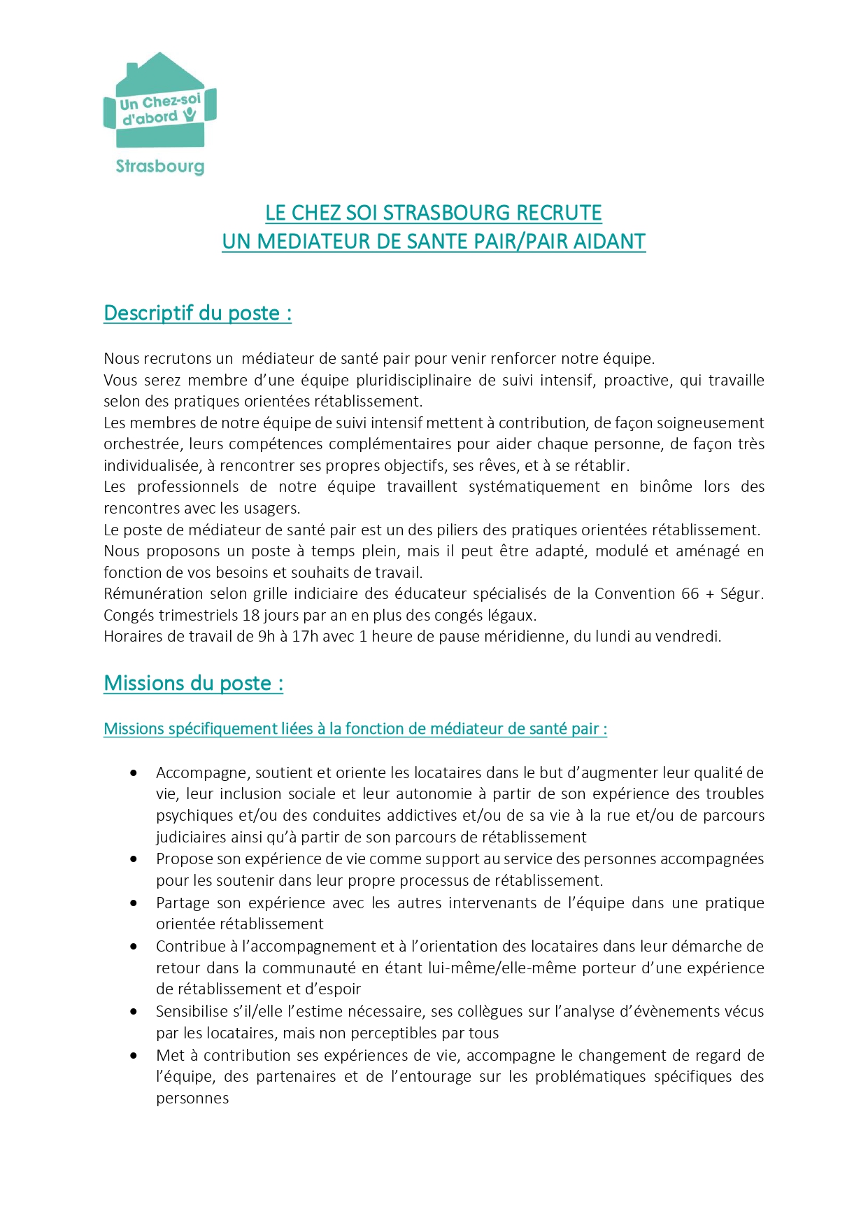 Offre de recrutement MSP UCSD Strasbourg page 0001