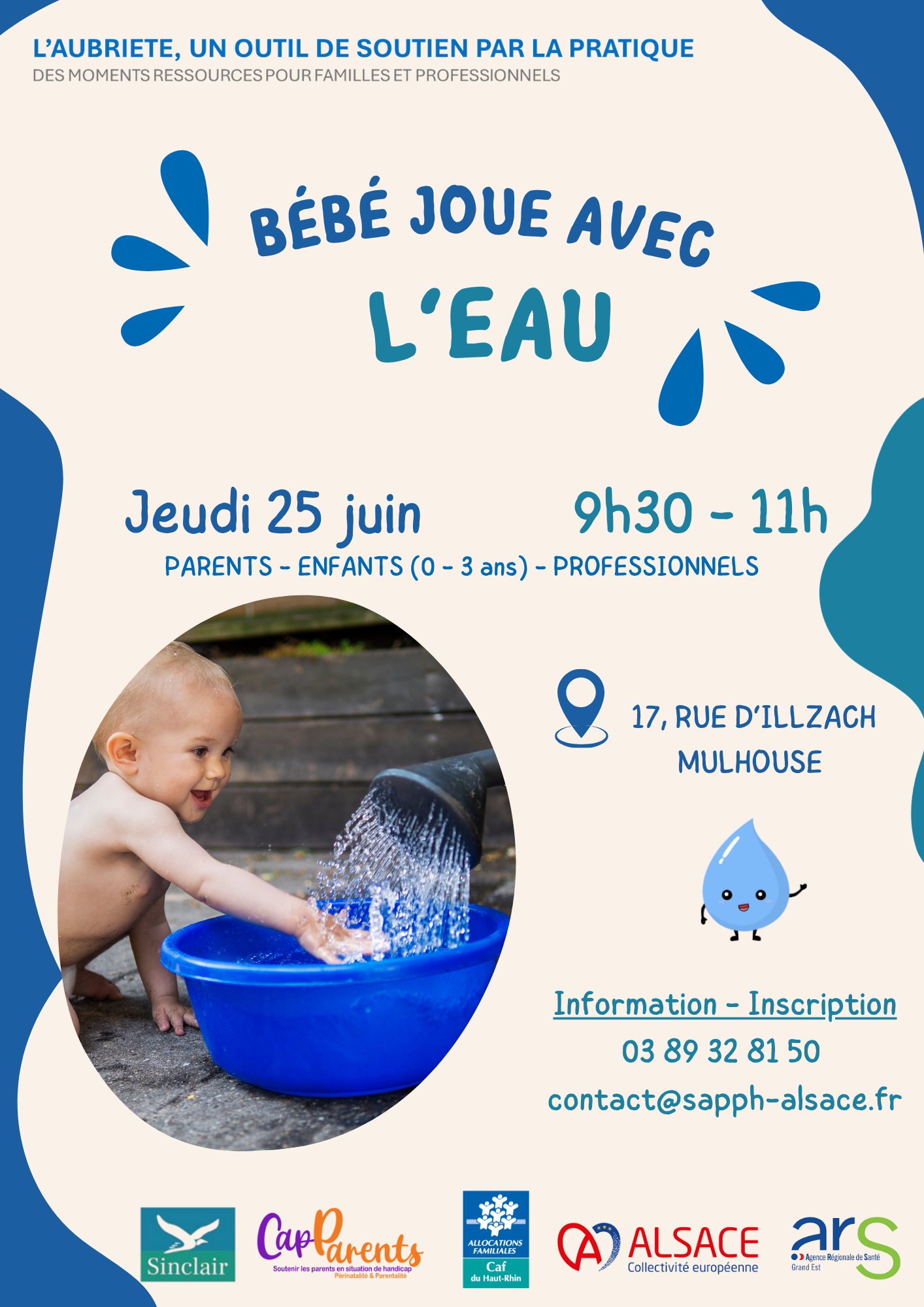 Jeudi 25 juin Bb joue avec leau