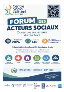 ⚜️Forum des Acteurs Sociaux - 15 octobre 2026 - Saint-Louis