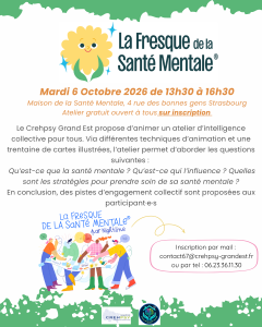 Atelier FRESQUE DE LA SANTE MENTALE LE 6 OCTOBRE 2026  MENTALE 