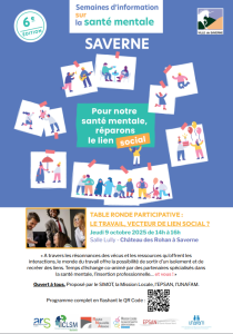SISM SAVERNE : Table ronde participative, le travail vecteur de lien social ?
