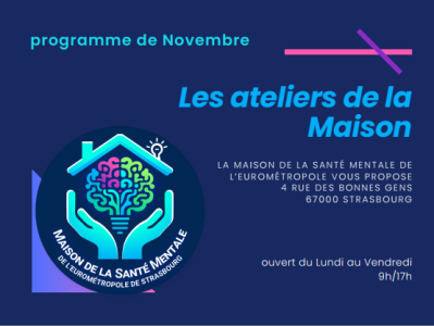 Programme Maison de la Santé Mentale STRASBOURG - Novembre 2025
