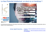 17.10.24 de 14h à 17h -Le Haut Potentiel Intellectuel, un atout ou un handicap?