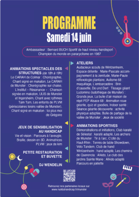 14/06/25 à MUNSTER Nuit du Handicap de 17h à 22h