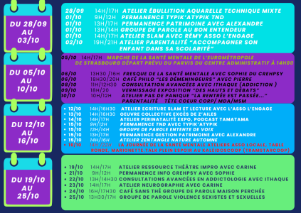 Programme Maison de la Santé Mentale - Octobre 2026