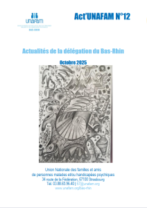 Newsletter UNAFAM Bas-Rhin - Octobre 2025