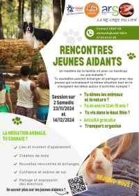 23.11.24 & 14.12.24 - Médiation animale et jeunes aidants